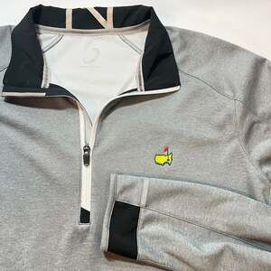 Zero Restriction 1/4 Zip Mens XL grey Augusta Masters Tour Series